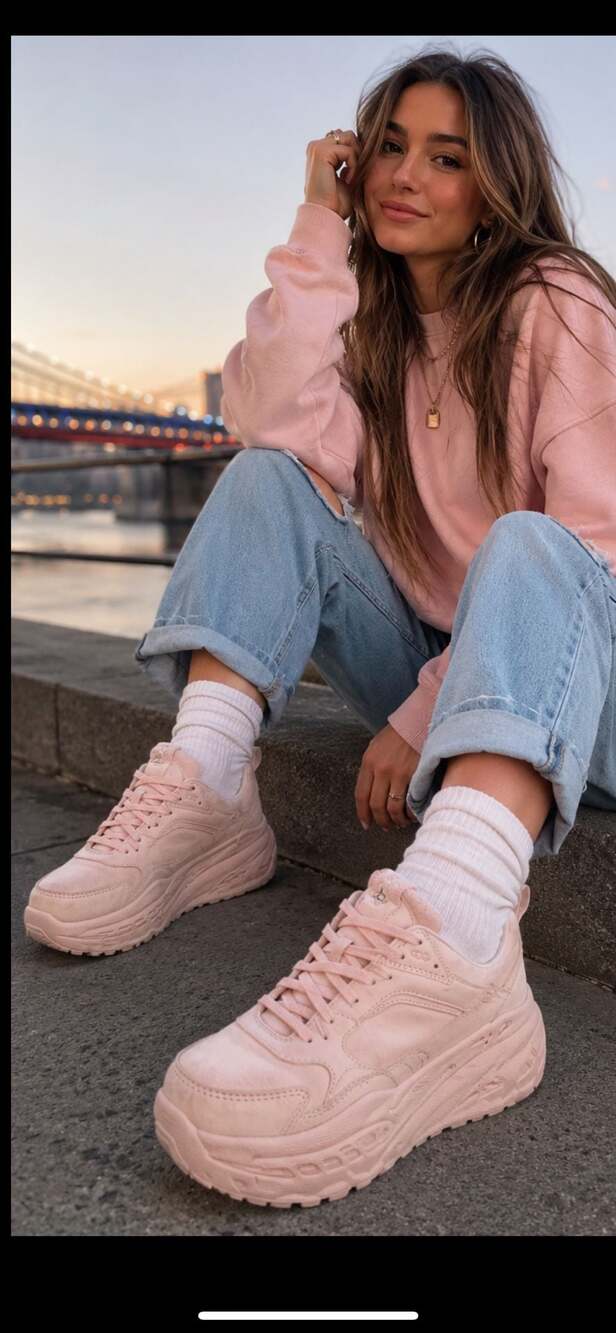 UGG LA Cloud Low Sneakers Pink Size 9